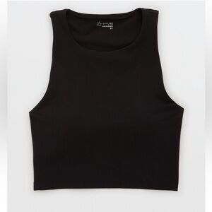 Aerie Black High Neck Sports Bra